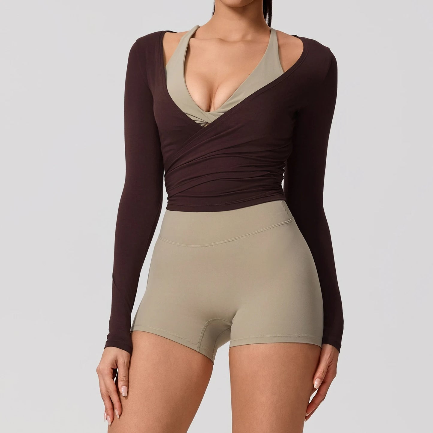 Piloris Pilates Wrap Top