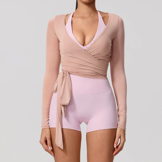 Piloris Pilates Wrap Top